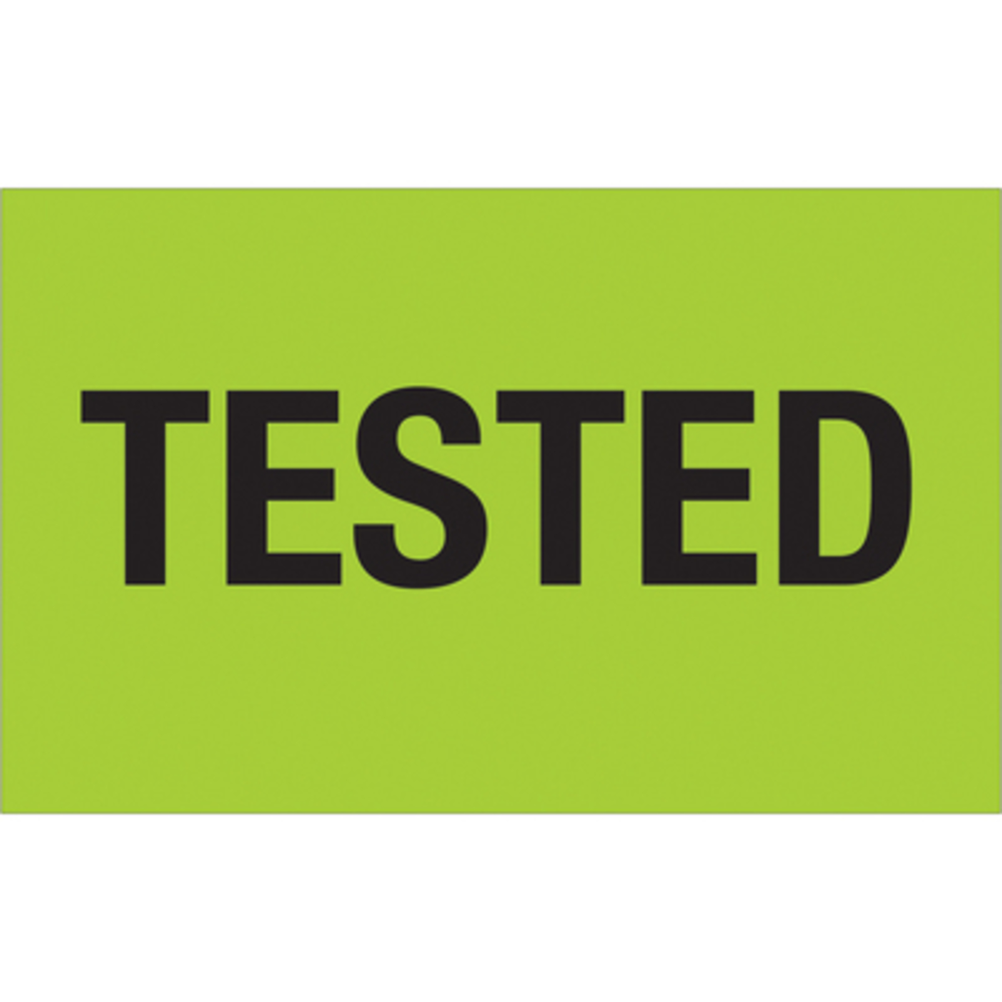 Stock Packaging Fluorescent Green Labels — 1 1/4in. x 2in., 500 Pcs, Model# DL1159
